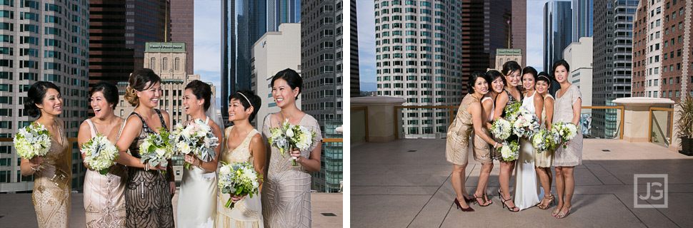 Hilton Checkers Wedding Bridal Party