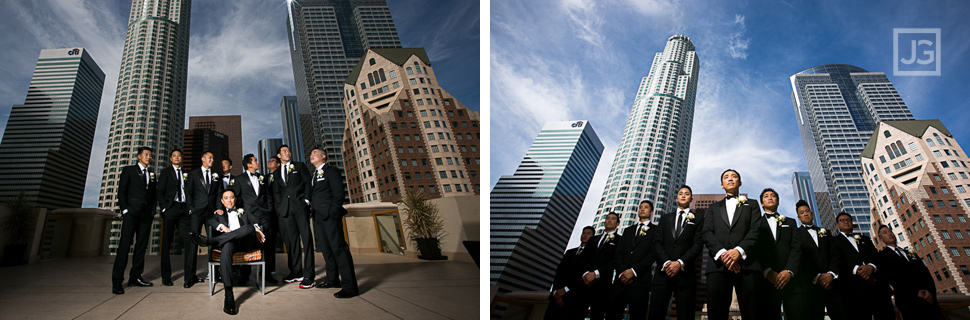 Hilton Checkers Wedding Bridal Party