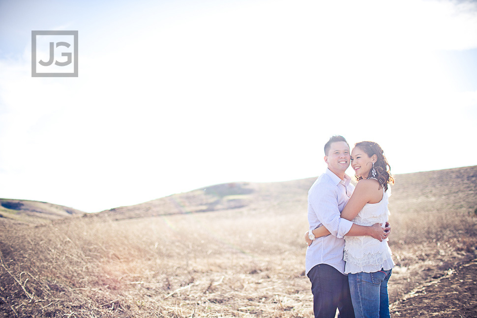 Irvine Engagement Photography Open Field