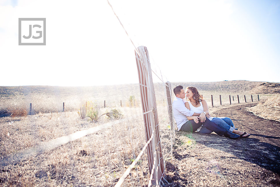 Open Field Engagement Photography