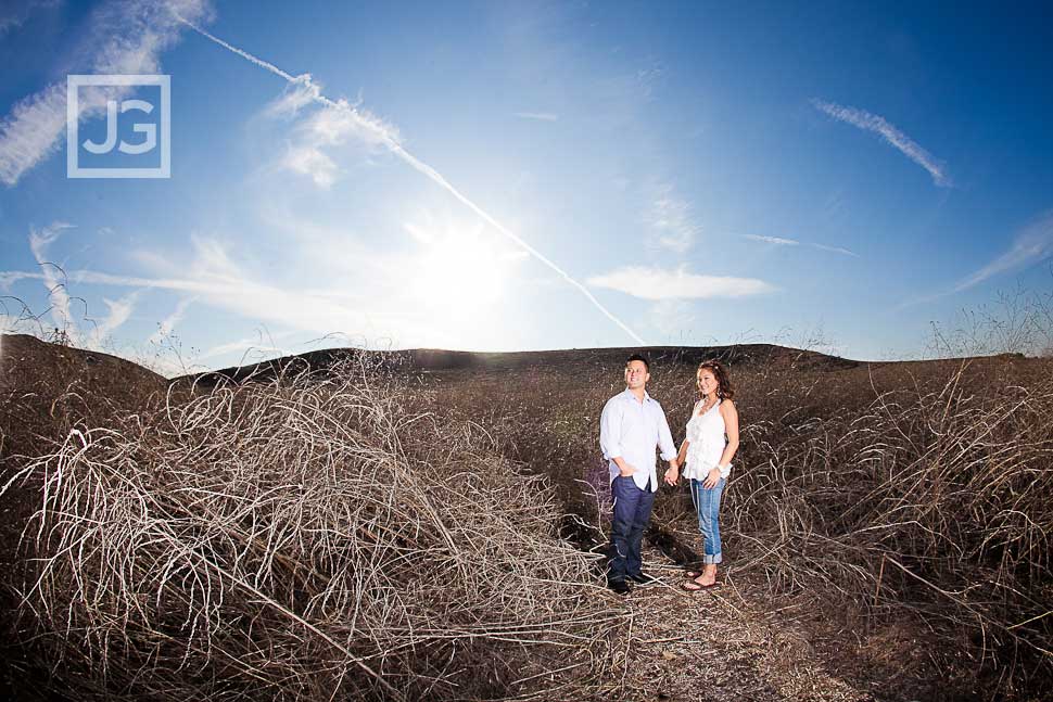 Open Field Engagement Photography