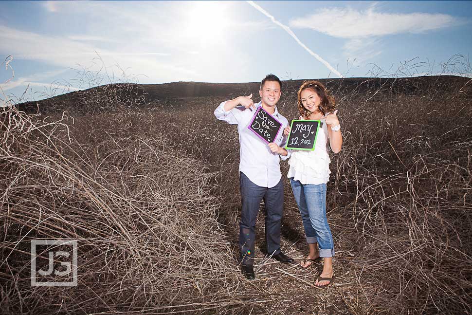 Open Field Engagement Photography