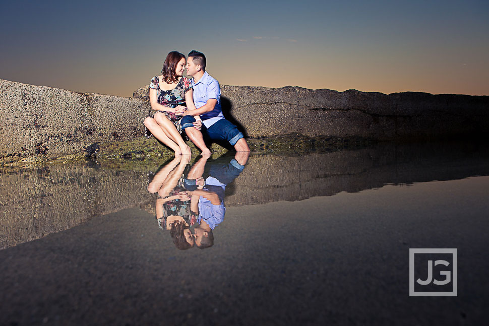 Laguna Beach Engagement Photography Pool