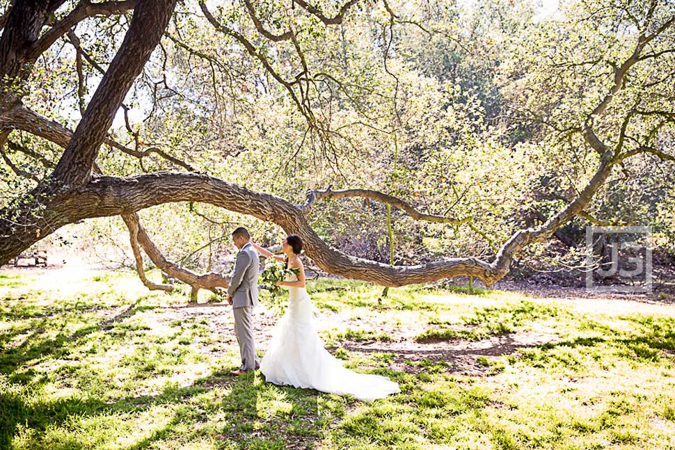 Wedding First Look at Descanso