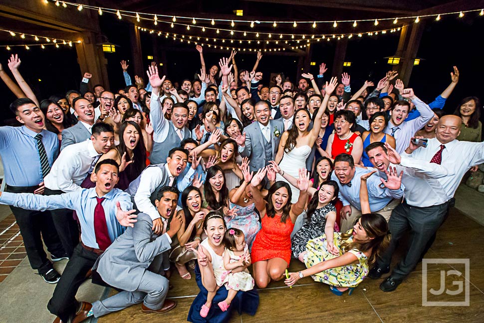 Descanso Gardens Wedding Large Group Photo