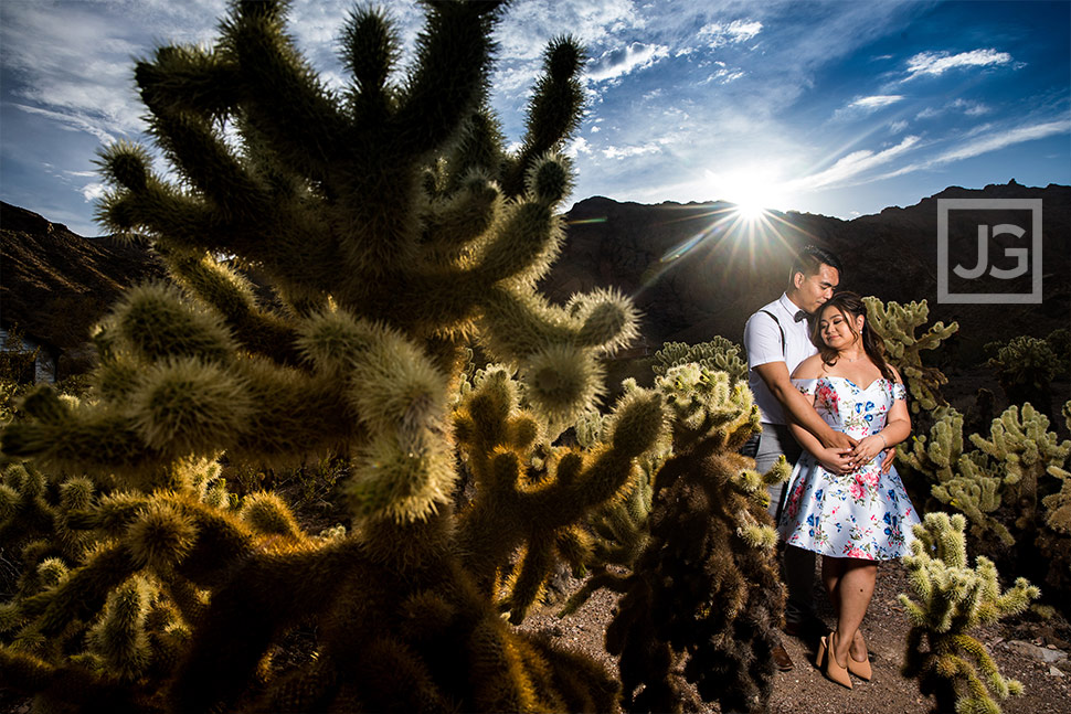 desert engagement photography