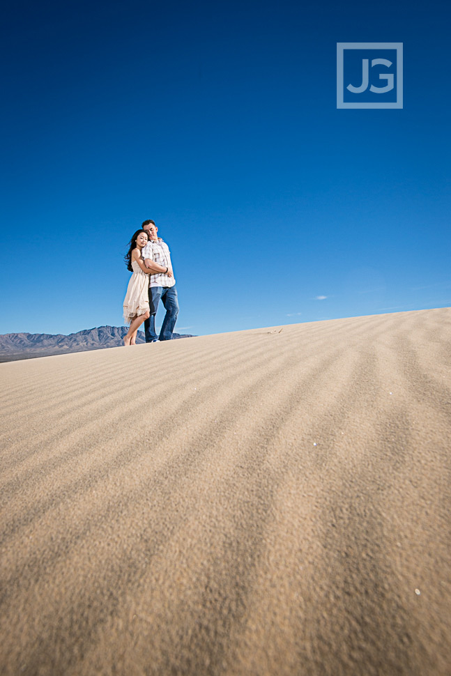 Sand Dunes Mojave Desert Engagement Photo