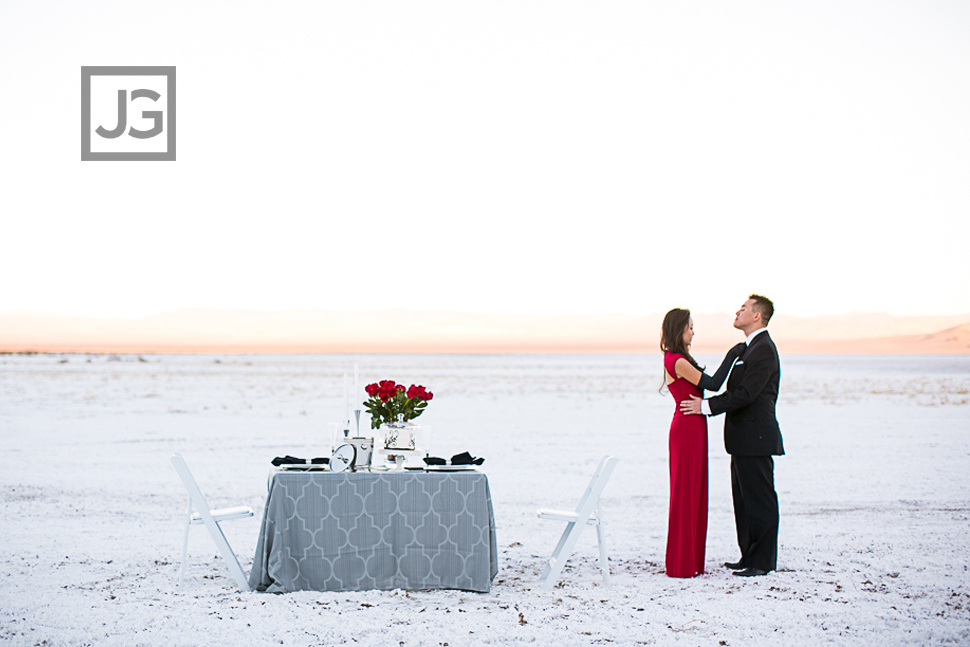 Salt Flat Engagement Photography Desert