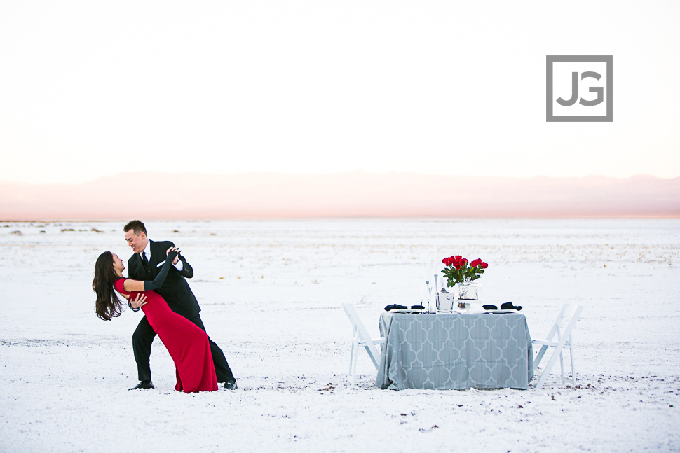 Salt Flat Engagement Photography Desert