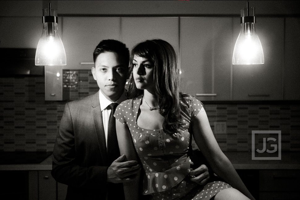 Noir Engagement Photography