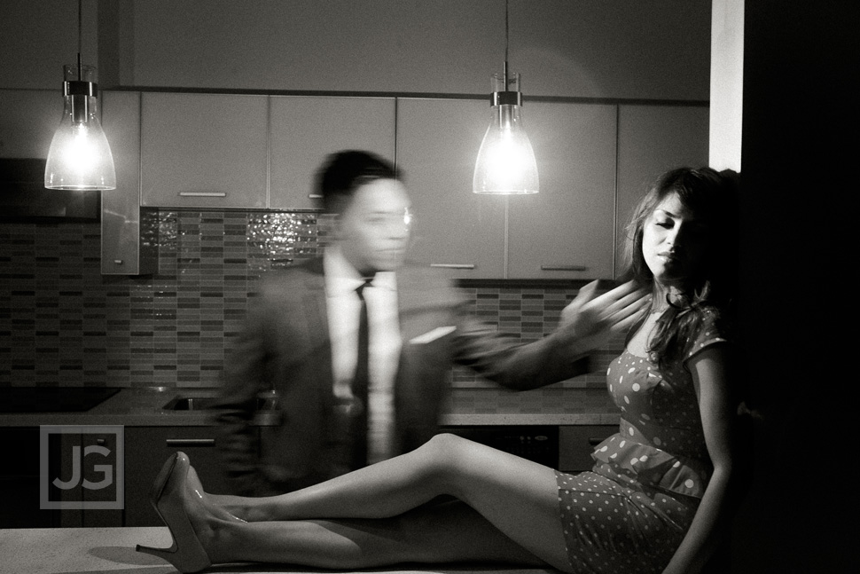Noir Engagement Photos
