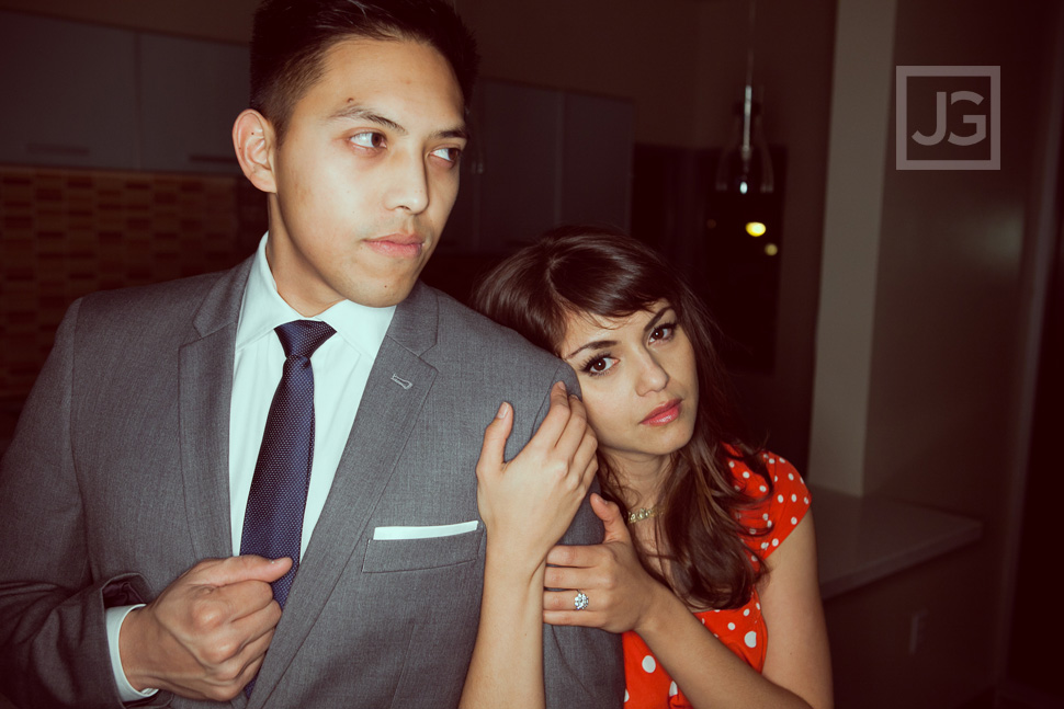 70s themed Engagement Photos