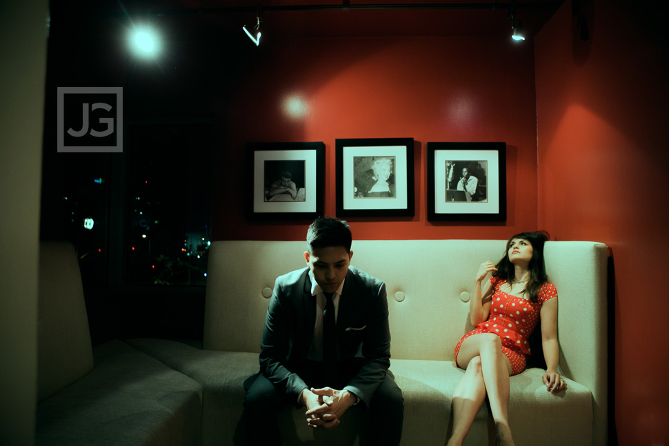 70s themed Engagement Photos