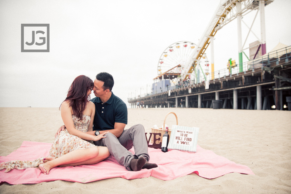 Santa Monica Engagement Photography