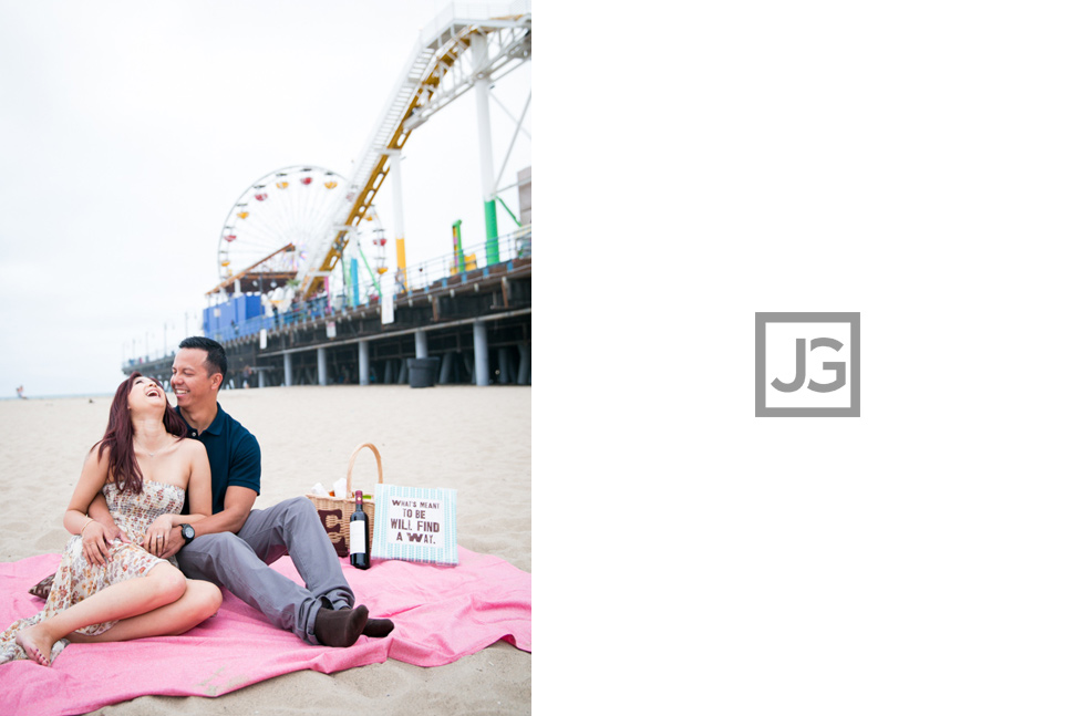 Santa Monica Engagement Photography