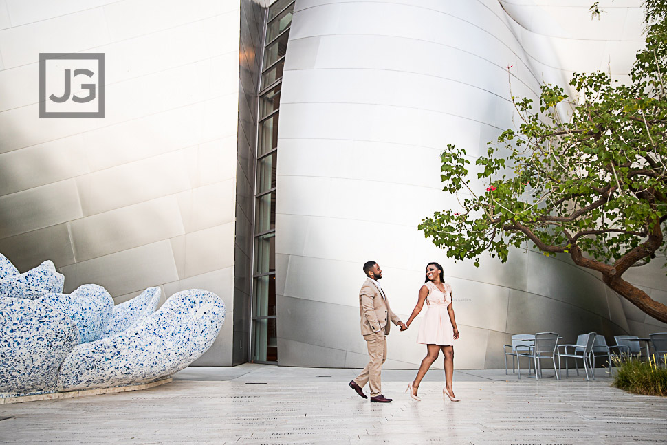 Downtown LA engagement photography