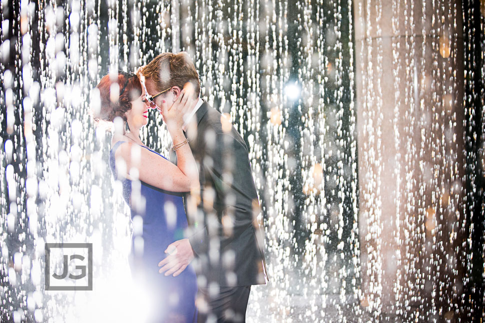 Falling Water Fountain Engagement Photos
