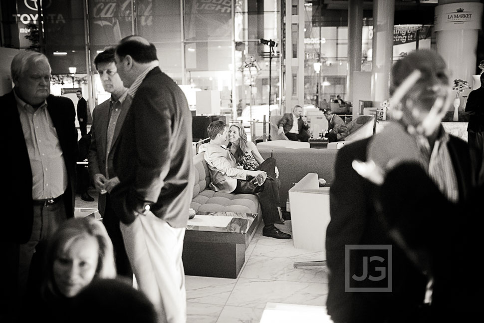 Downtown Los Angeles Engagement Photography JW Mariott