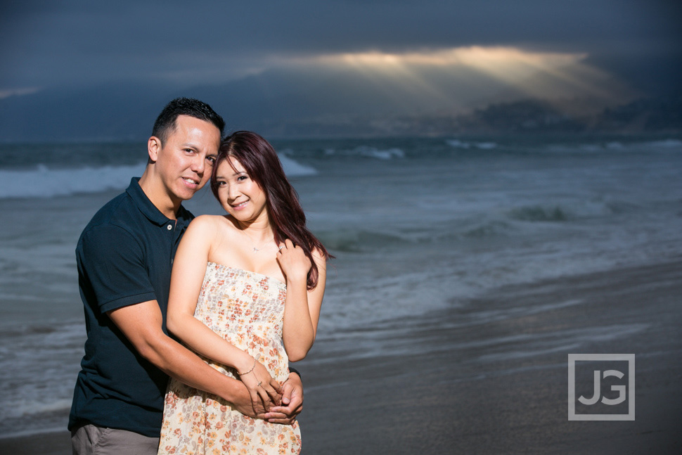 Santa Monica Beach Engagement Photography