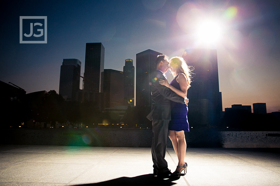 DWP Downtown Los Angeles Engagement Photography
