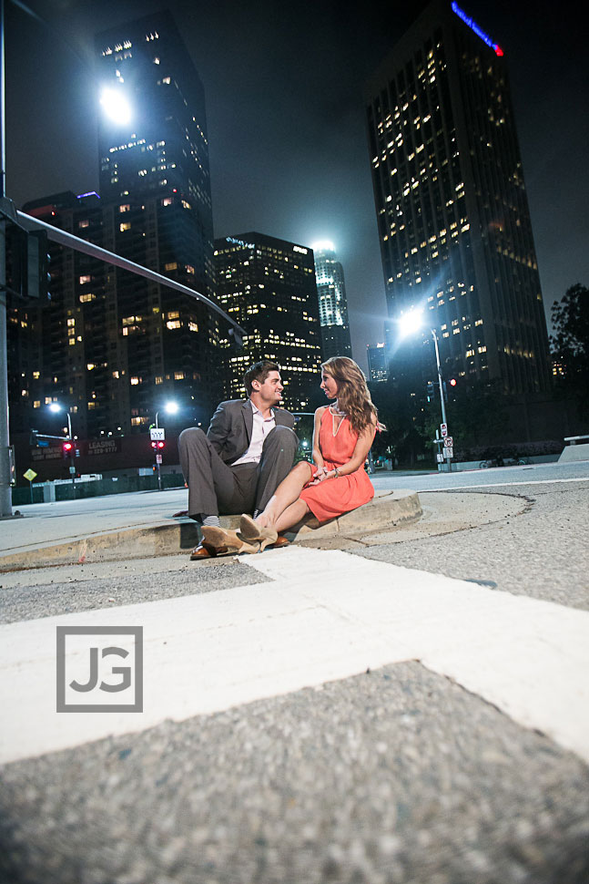 Downtown Los Angeles Engagement Photography