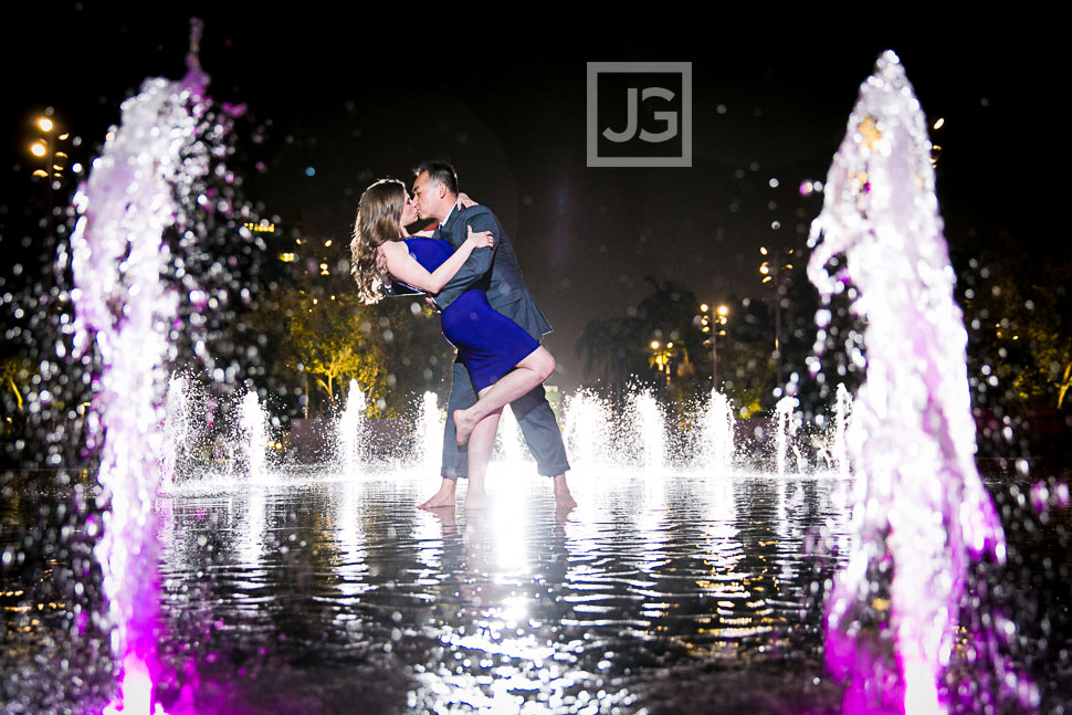 Downtown Los Angeles Engagement Photography Grand Park