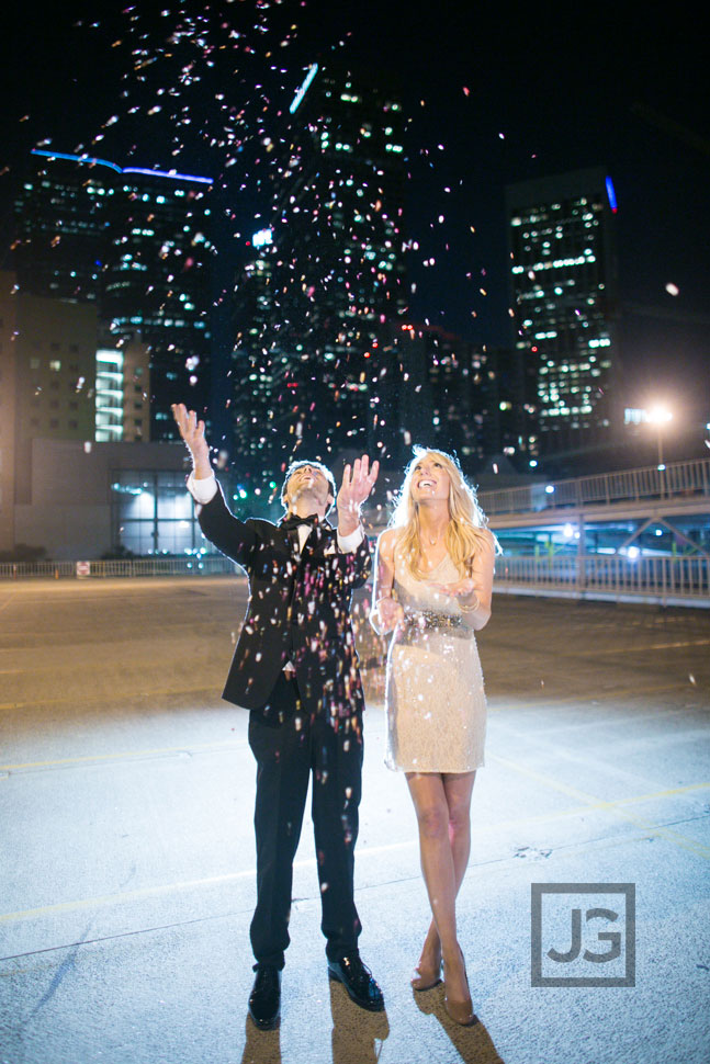 Confetti Engagement Photos Los Angeles