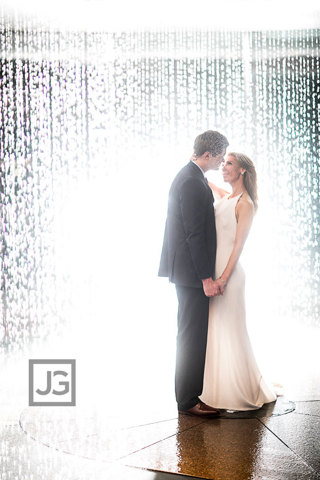 Water Fountain Engagement Photos