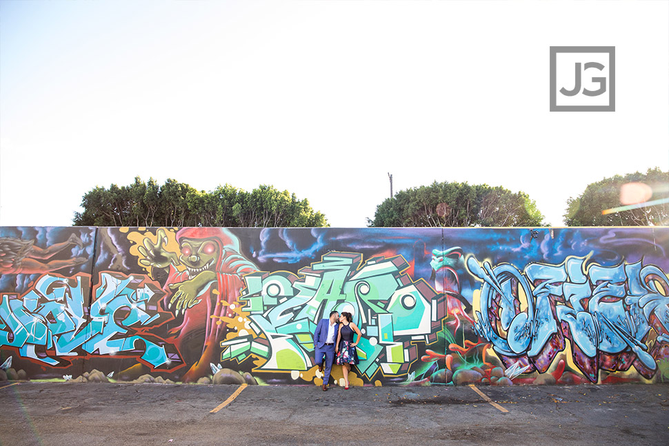 Graffiti engagement photo