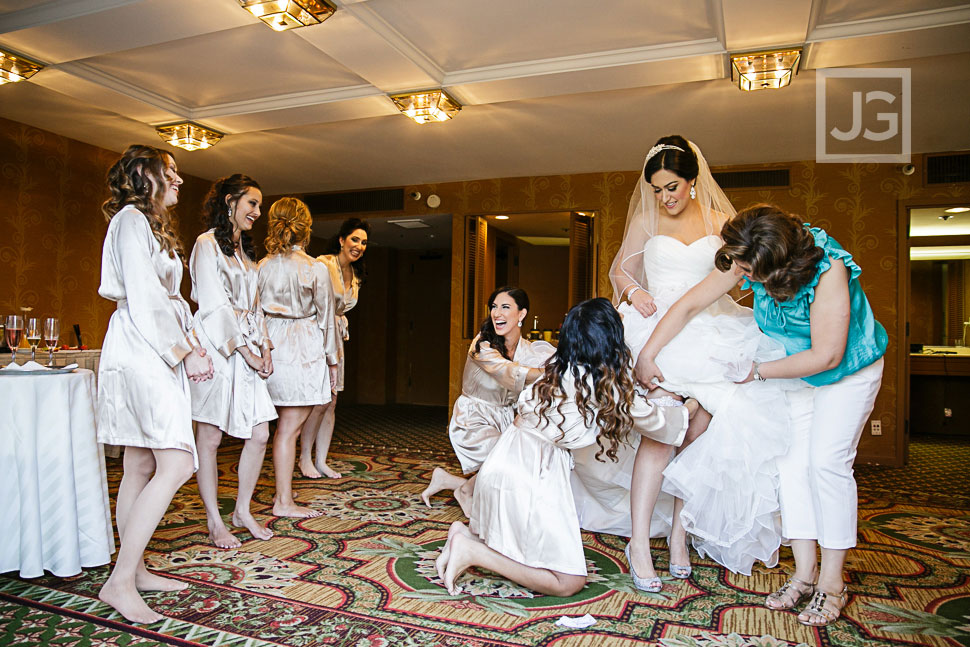Fairmont Hotel Wedding Dress Preparation