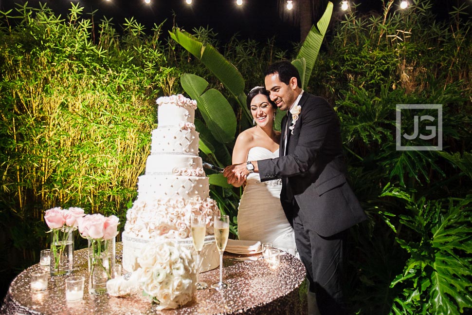 Fairmont Hotel Wedding Reception Cake Cutting