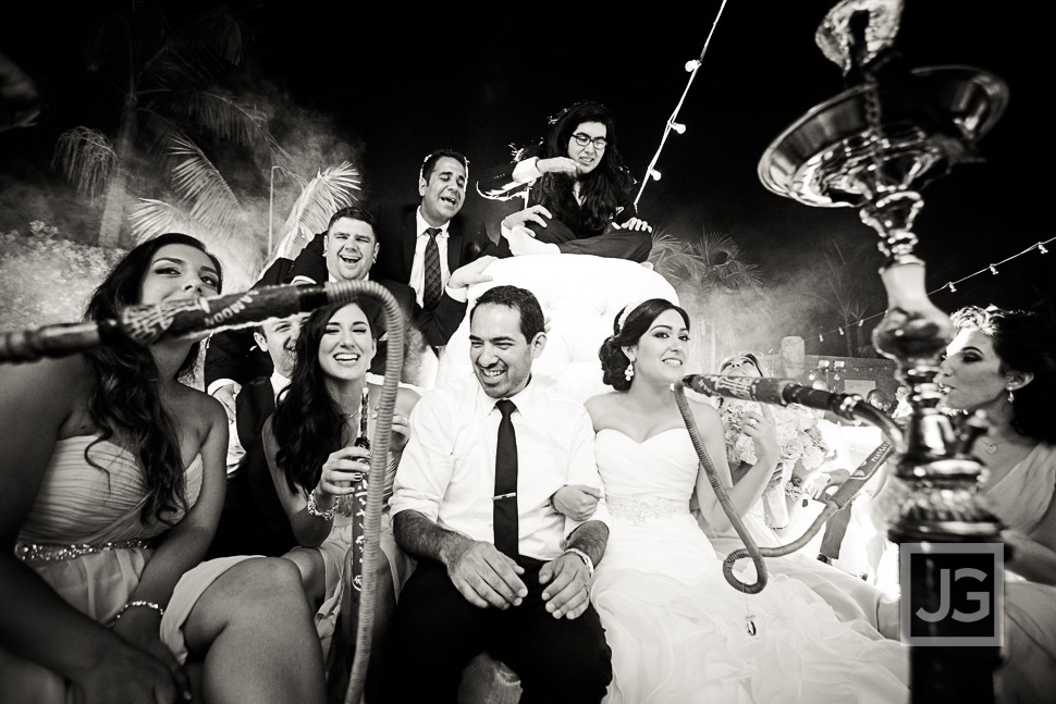 Fairmont Hotel Wedding Reception Persian Hookah