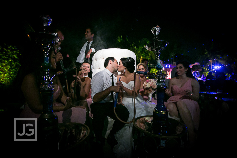Fairmont Hotel Wedding Reception Persian Hookah