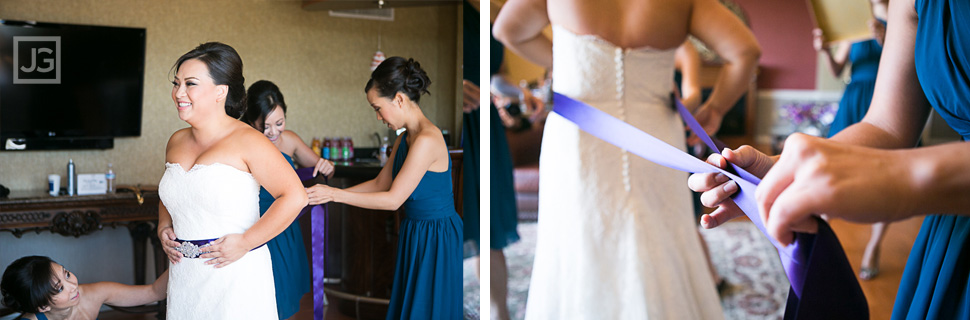 Wedding Preparation at the Hilton San Gabriel