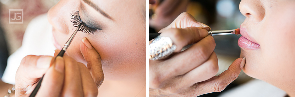 Wedding Preparation at the Hilton San Gabriel