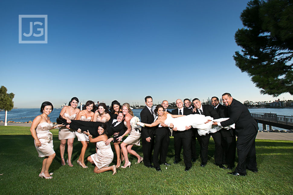 Shoreline Village Wedding Party Photos