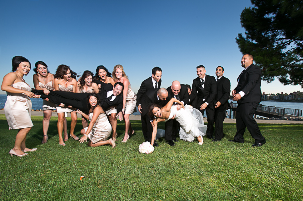 Shoreline Village Wedding Party Photos