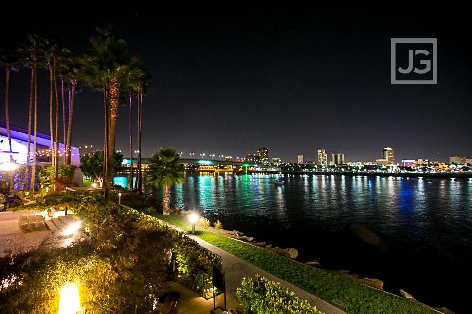 Hotel Maya Long Beach Skyline at night