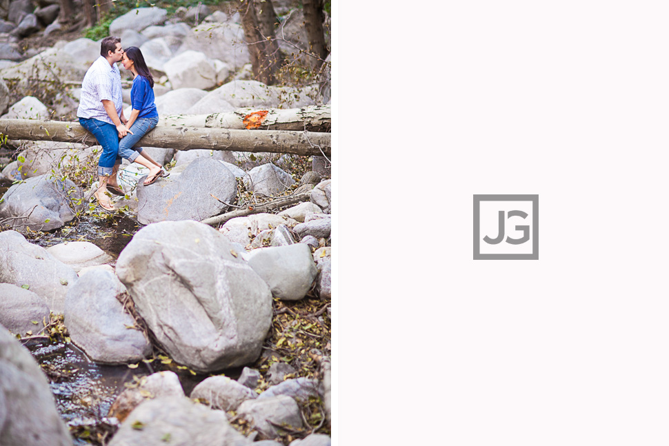 Big Santa Anita Creek Engagement Photography