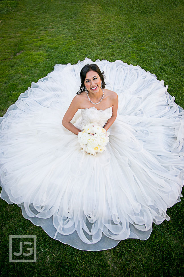 A traditional bridal portrait