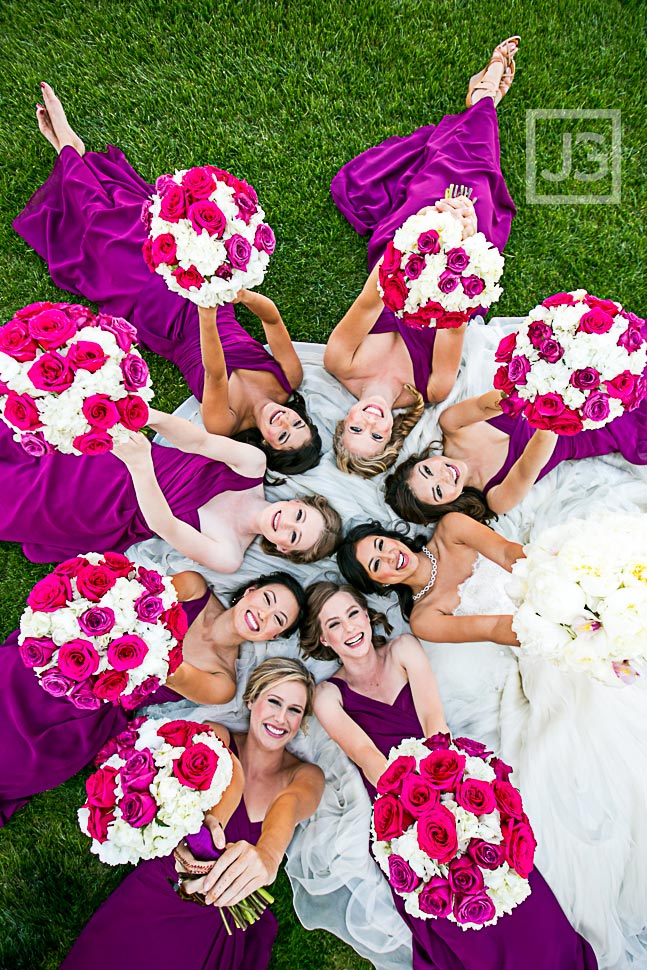 Bride with her Bridesmaids