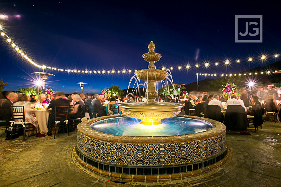 Hummingbird Nest Ranch Reception at Night