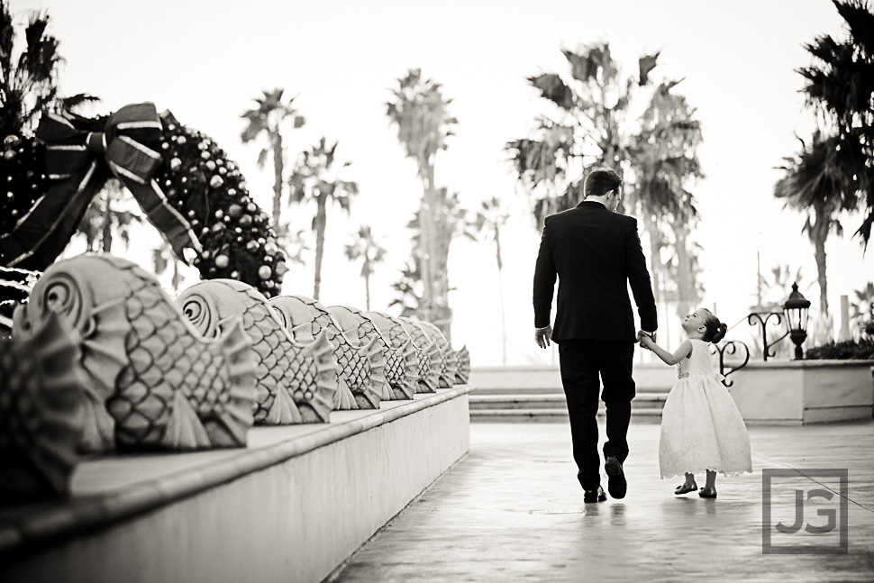 Groom with the Flower Girl