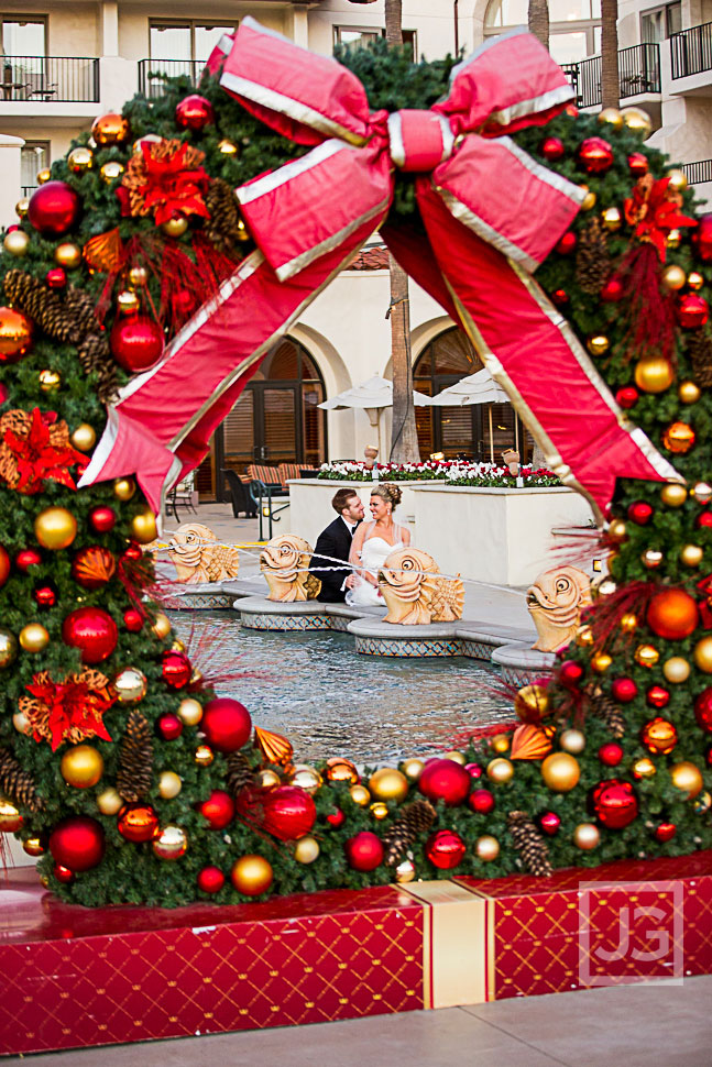 Huntington Hyatt during Christmas