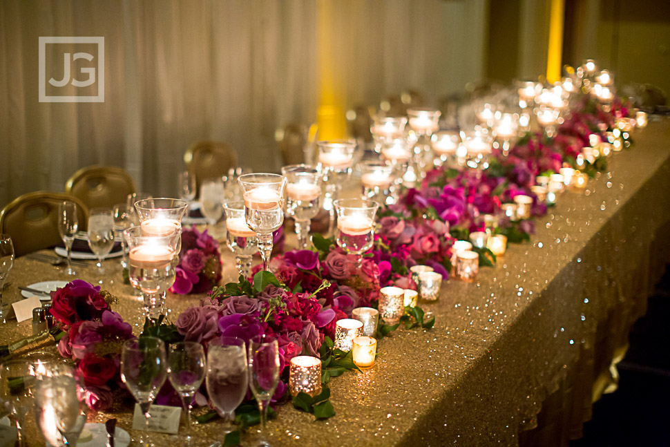 Huntington Hyatt Reception Decor