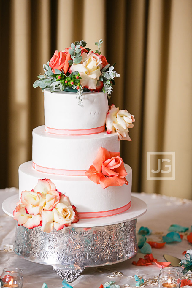 Pacific Palms Wedding Reception Cake