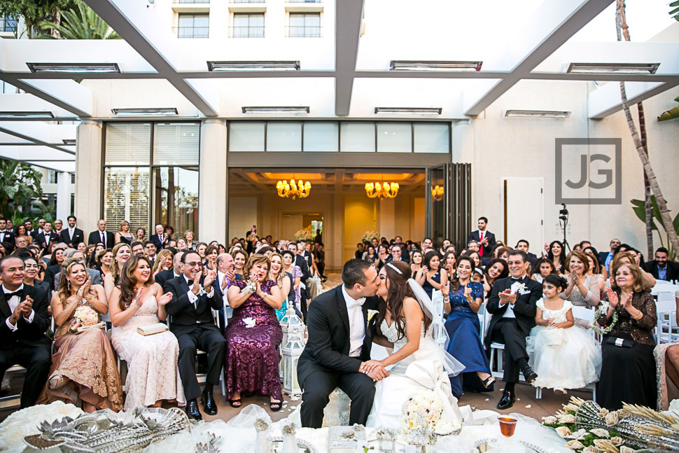 Persian Wedding Photography First Kiss