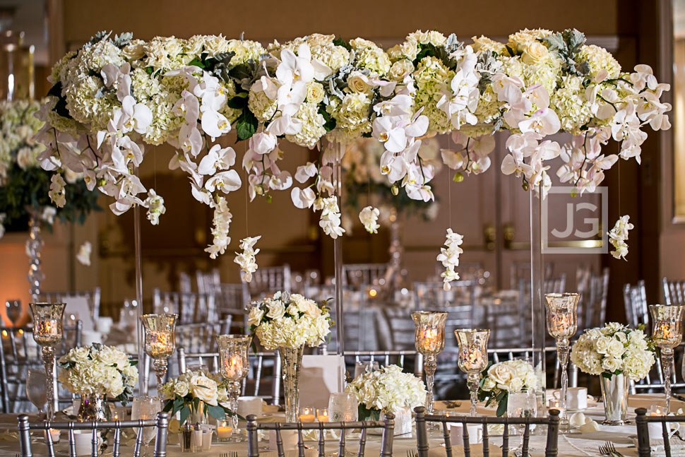 Island Hotel Wedding Reception Flowers