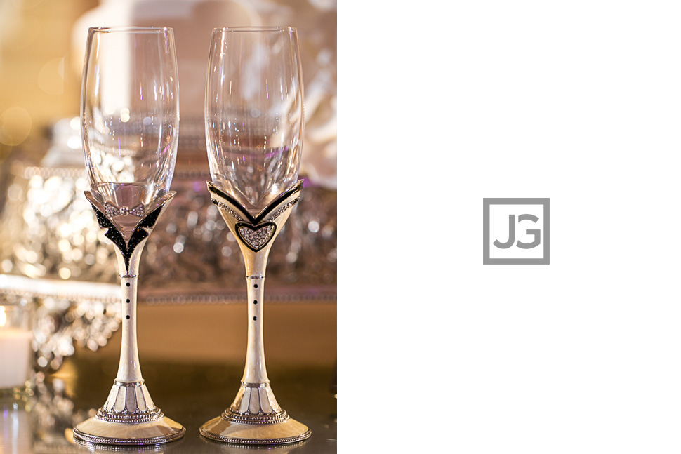 Island Hotel Wedding Reception Glasses