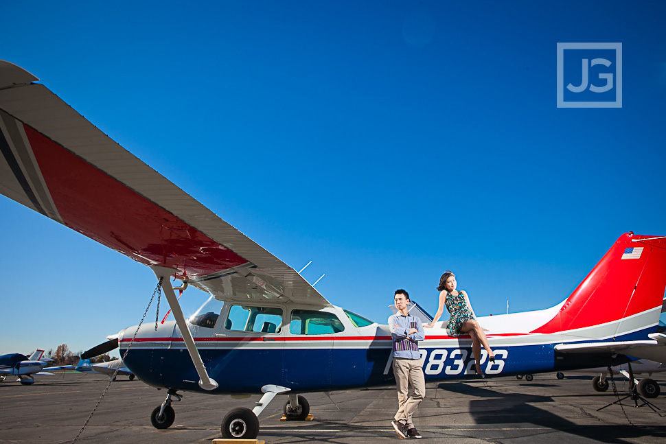 Airport Engagement Photography